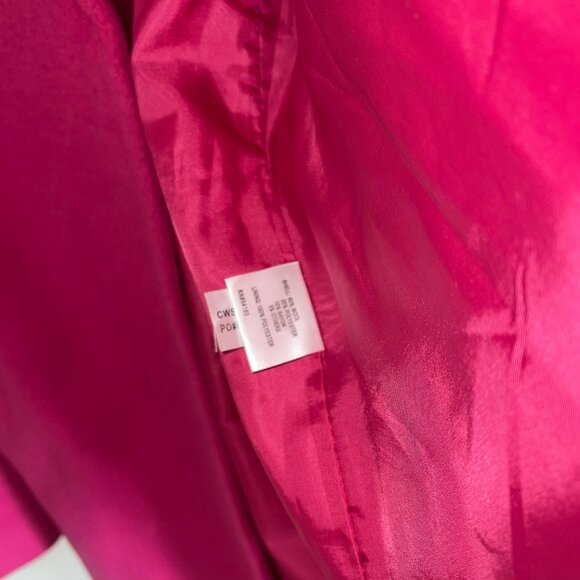 CALVIN KLEIN fuchsia lined belted coat/exc condition/60% wool/lined/6 - Picture 5 of 10